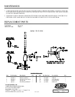 Предварительный просмотр 2 страницы ZURN AQUASPEC Z82500 SERIES Installation Instructions