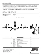 Preview for 2 page of ZURN AQUASPEC Z84100 SERIES Installation Instructions