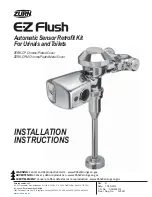 Preview for 1 page of ZURN E-Z Flush ZERK-CP Installation Instructions