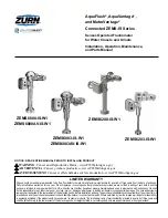 Preview for 1 page of ZURN plumbSMART ZEMS-IS Series Installation, Operation, Maintenance And Parts Manual