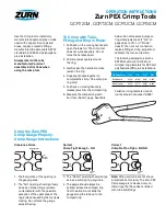 Preview for 1 page of ZURN QCRT2CM Operation Instructions