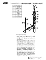 Preview for 2 page of ZURN Siera Z7440 Series Installation, Maintenance Instructions And Replacement Kits