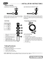 Preview for 3 page of ZURN Siera Z7440 Series Installation, Maintenance Instructions And Replacement Kits