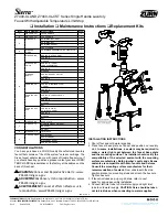 ZURN Sierra Z7440-XL-CST Series Installation, Maintenance Instructions, Replacement Kits предпросмотр