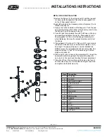 Предварительный просмотр 2 страницы ZURN Sierra Z7440-XL-CST Series Installation, Maintenance Instructions, Replacement Kits