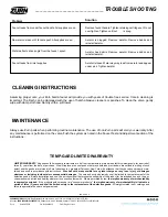 Предварительный просмотр 4 страницы ZURN Sierra Z7440-XL-CST Series Installation, Maintenance Instructions, Replacement Kits