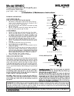 Preview for 1 page of ZURN WILKINS BR4EC Installation And Maintenance Instructions