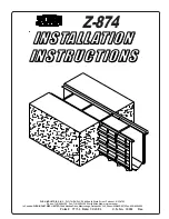 ZURN Z-874 Installation Instructions Manual preview