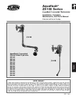 ZURN Z6140 Installation, Operation, Maintenance And Parts Manual предпросмотр