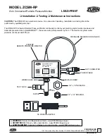 ZURN ZCSM-RP Installation, Testing, Maintenance Instructions preview