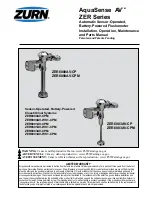 ZURN ZER6000AV-CPM Installation, Operation, Maintenance And Parts Manual preview