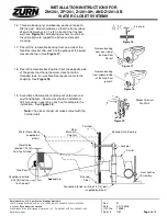 Preview for 5 page of ZURN ZN1201 Installation Instructions