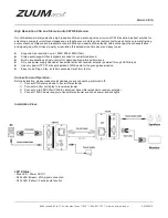 ZUUM Media VE1A Series Manual предпросмотр