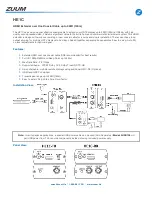 Preview for 1 page of ZUUM HE1C Quick Manual