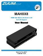 Предварительный просмотр 1 страницы ZuumMedia MAH8X8 User Manual