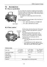 Preview for 23 page of Zuwa ACOSTAR 2000-A Operating Instructions Manual