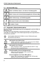 Предварительный просмотр 4 страницы Zuwa Solarcheck Mobilcenter KOMPAKT P80 Operating Instructions Manual