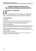 Предварительный просмотр 12 страницы Zuwa Solarcheck Mobilcenter KOMPAKT P80 Operating Instructions Manual