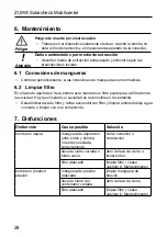 Предварительный просмотр 28 страницы Zuwa Solarcheck Mobilcenter KOMPAKT P80 Operating Instructions Manual