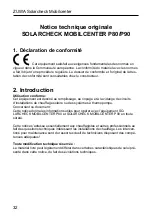 Предварительный просмотр 32 страницы Zuwa Solarcheck Mobilcenter KOMPAKT P80 Operating Instructions Manual