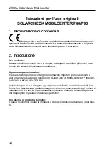 Предварительный просмотр 42 страницы Zuwa Solarcheck Mobilcenter KOMPAKT P80 Operating Instructions Manual