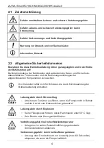 Предварительный просмотр 4 страницы Zuwa Solarcheck Mobilcenter P80 Operating Instructions Manual