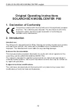 Предварительный просмотр 12 страницы Zuwa Solarcheck Mobilcenter P80 Operating Instructions Manual