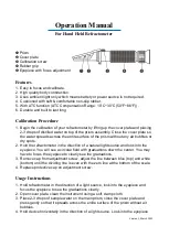 Zuzi HPM005 Operation Manual предпросмотр