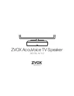 Preview for 1 page of Zvox Audio AV150 Manual