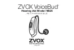 Preview for 1 page of Zvox Audio VoiceBud VB25 Manual