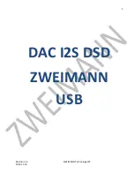 Zweimann DAC I2S DSD USB Manual preview