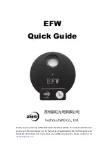 Предварительный просмотр 1 страницы ZWO EFW Quick Manual