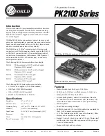 Preview for 1 page of ZWorld PK2100 Series Manual