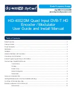 ZyCast digi-MOD HD-4002DM User Manual And Install Manual preview