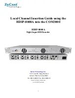 ZyCast HDIP-8000A Manual предпросмотр