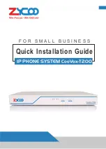 Preview for 1 page of Zycoo CooVox T200 Quick Installation Manual