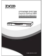 Preview for 1 page of Zycoo CooVox U80 Quick Installation Manual