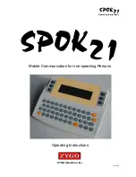 ZYGO SPOK21 Operating Instructions Manual предпросмотр