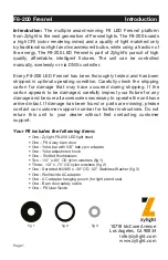 Preview for 2 page of Zylight F8-200 User Instructions