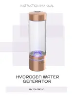 ZYNAFLO HYDROGEN WATER GENERATOR Instruction Manual preview