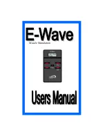 Preview for 1 page of Zynex Medical E-wave User Manual