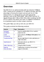 Предварительный просмотр 2 страницы ZyXEL Communications 2-Slot 10GBase-CX4 10Gigabit Module EM-412 User Manual