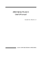 Предварительный просмотр 1 страницы ZyXEL Communications 2864 Series User Manual
