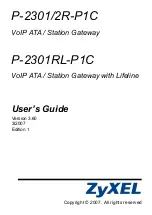 Preview for 1 page of ZyXEL Communications 2R-P1C User Manual