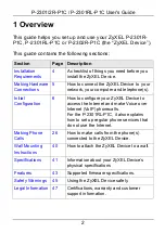Preview for 2 page of ZyXEL Communications 2R-P1C User Manual