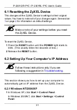 Preview for 31 page of ZyXEL Communications 2R-P1C User Manual