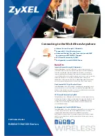 Preview for 1 page of ZyXEL Communications 3G Wireless Router NBG410W3G Specifications