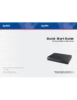 Предварительный просмотр 1 страницы ZyXEL Communications 623ME Quick Start Manual
