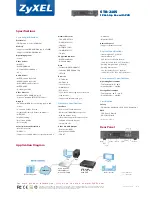 Предварительный просмотр 2 страницы ZyXEL Communications 65-100-901105B Specification Sheet