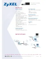 Preview for 2 page of ZyXEL Communications 802.11G G-210H Specifications